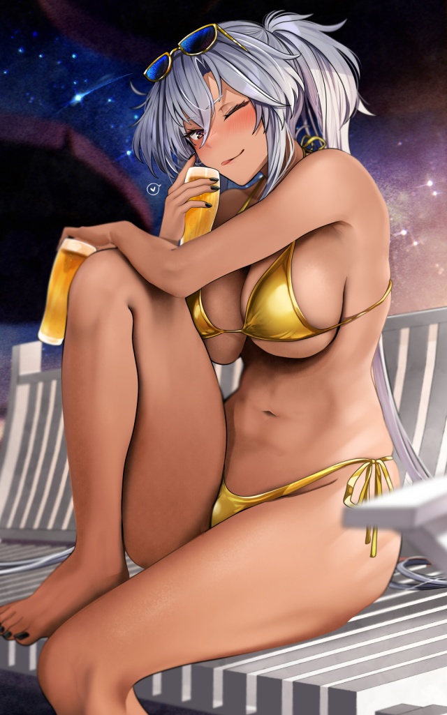 【二次】金ビキニ女子まとめたら眼福すぎた件【画像】