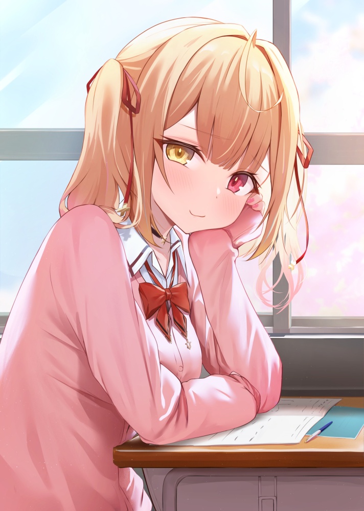 【二次】教室×女子画像が青春すぎて心がざわつく件