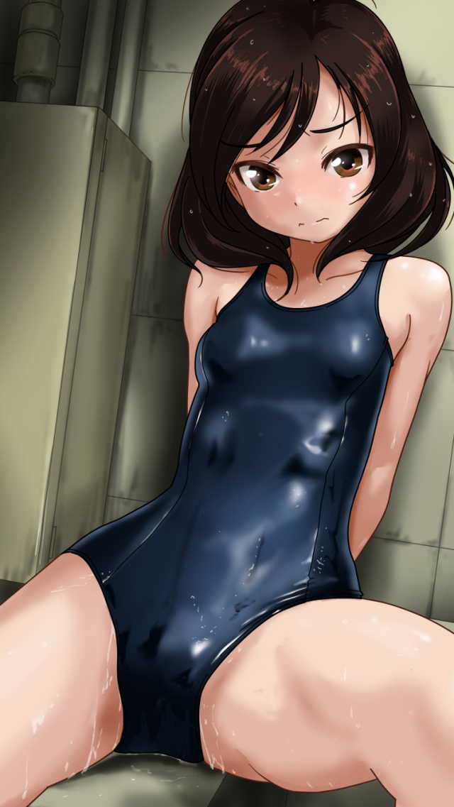 【二次】スクール水着女さん、シンプルなのに破壊力ありすぎｗ【画像】