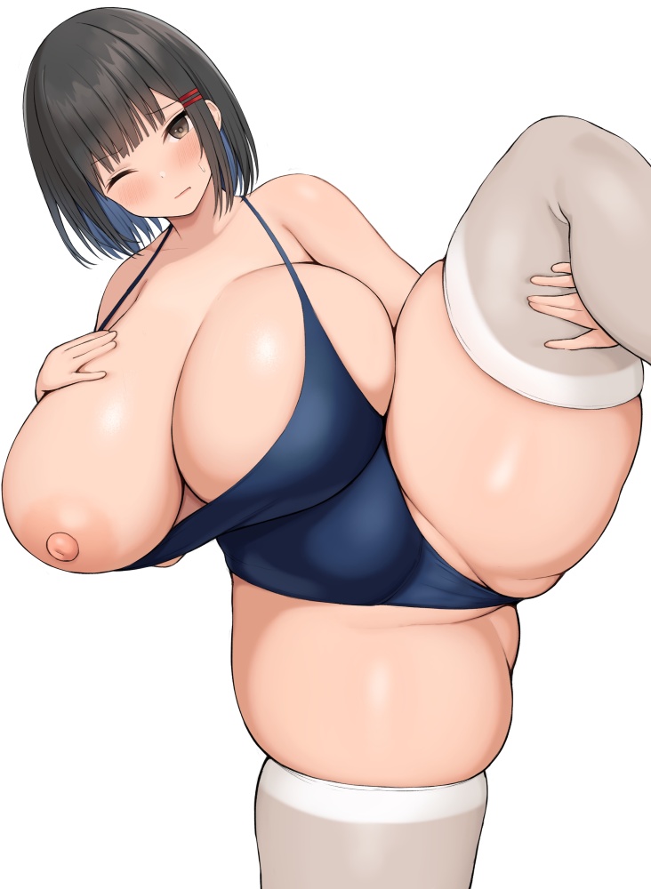 【二次エロ】ぶっともも女さん、限界まで張った太ももで煽ってくる画像まとめ