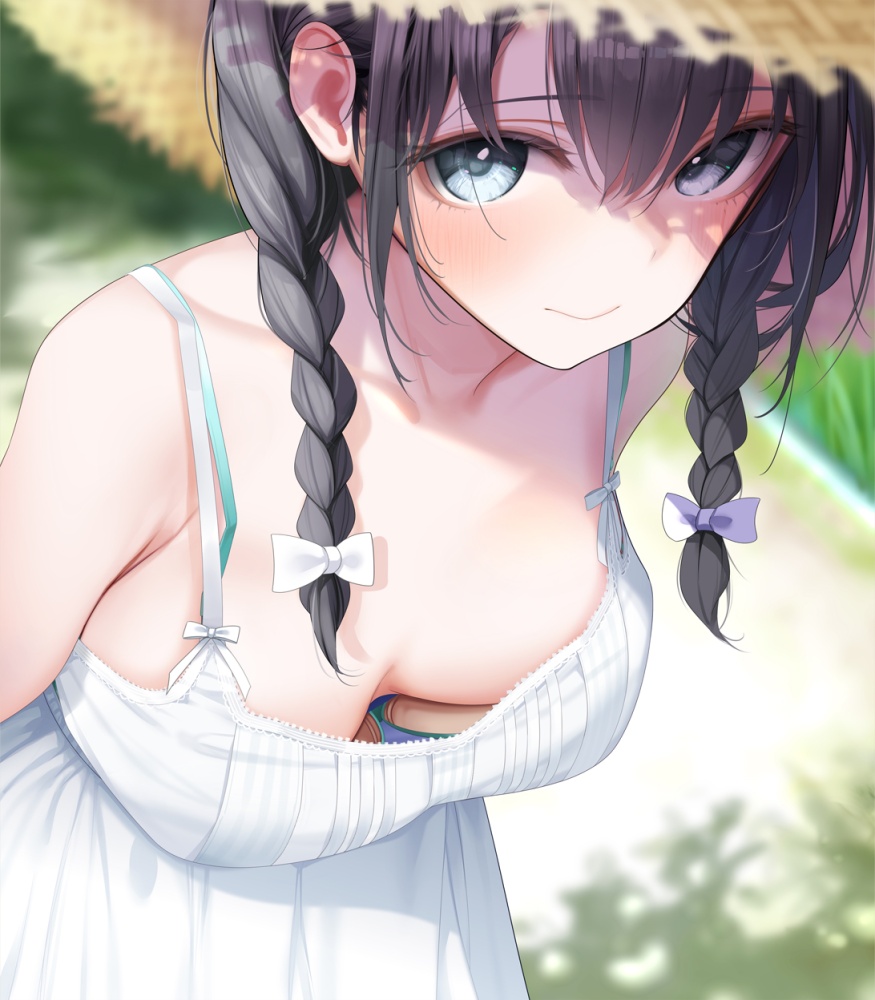 【二次】胸チラ女性の不意打ちすぎるだろって画像ｗｗｗ